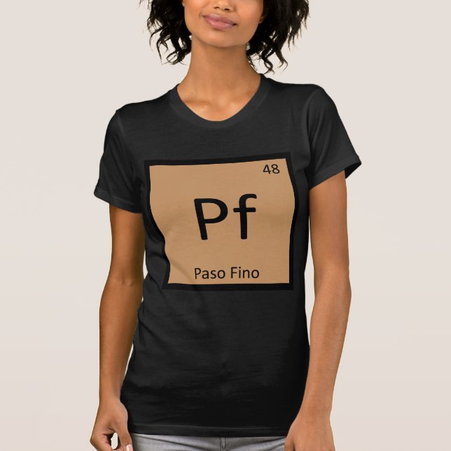 PF - Paso Fino lustiges T-Shirt (Vorderseite)
