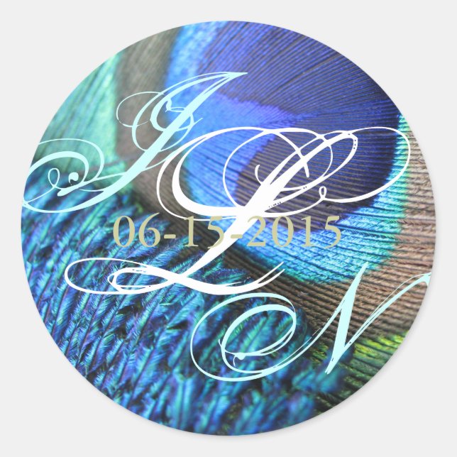 Pfacock Feather Sticker (Vorderseite)