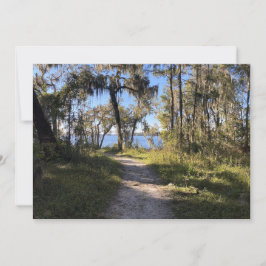 Pfad am Fluss Mitteilungskarte