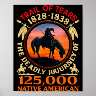 Pfad der Tränen 1828-1838 Geschichte der amerikani Poster
