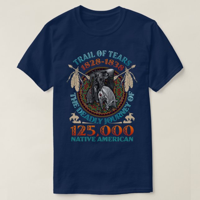 Pfad der Tränen 1828 1838 T-Shirt (Design vorne)