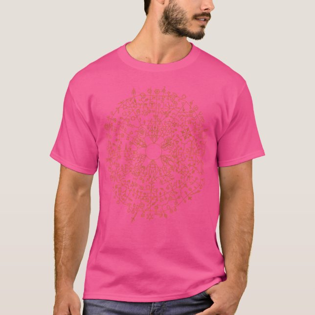 Pfad des Exils 2 passiver Skill Tree (Gold) T-Shirt (Vorderseite)