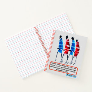 Pfad des Glaubens: Masai Morans Sprichwörter Inspi Notizbuch