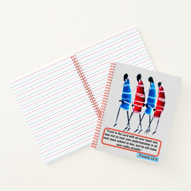 Pfad des Glaubens: Masai Morans Sprichwörter Inspi Notizbuch (Innenseite)