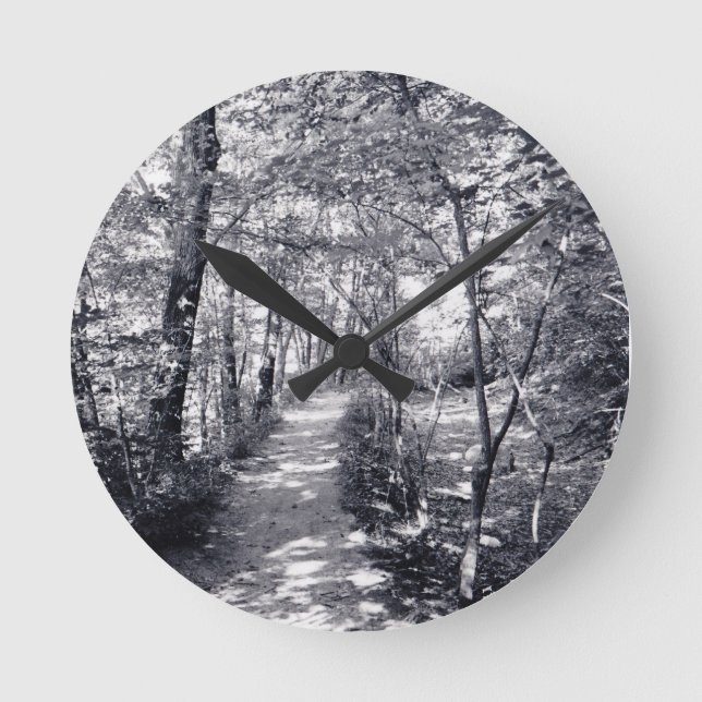 Pfad des Glaubens Runde Wanduhr (Vorderseite)
