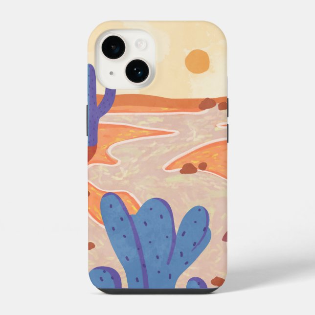 Pfad durch die Bemalte Wüste iPhone Hülle (Rückseite)