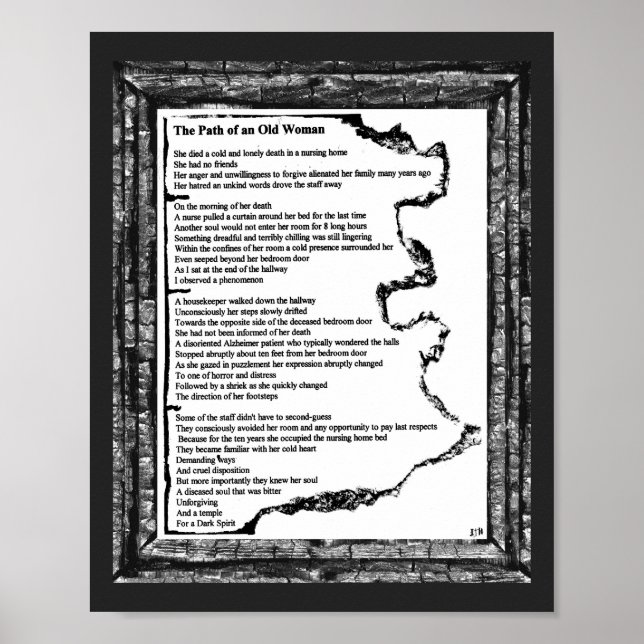 Pfad einer alten Frau Poster (Vorne)