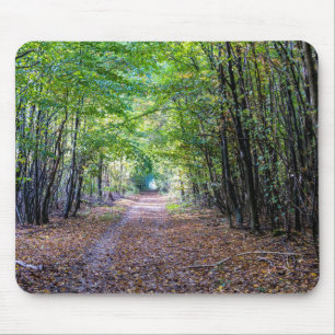 Pfad im Herbstwald, Heiliger Germain-Wald Mousepad