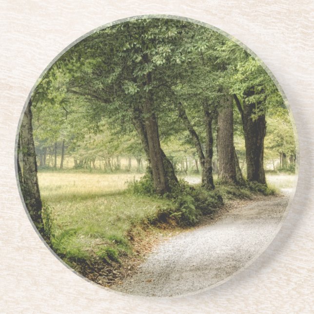 Pfad im Land Sandstein Untersetzer (Vorne)