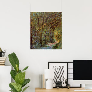 Pfad im Wald von Vincent van Gogh Poster