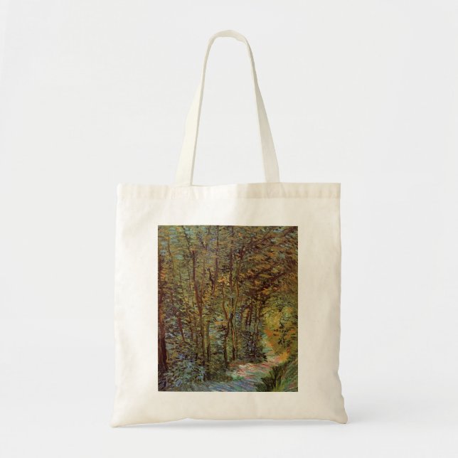 Pfad im Wald von Vincent van Gogh Tragetasche (Vorne)