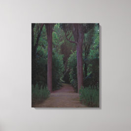 Pfad in einem Park (von Santiago Rusiñol) Leinwanddruck