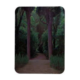 Pfad in einem Park (von Santiago Rusiñol) Magnet