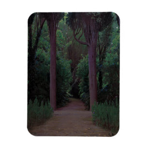 Pfad in einem Park (von Santiago Rusiñol) Magnet