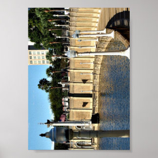 Pfad rund um den See Mirror auf Poster