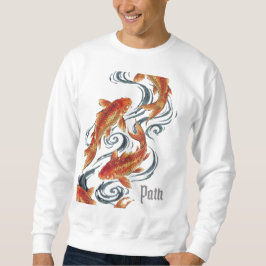 Pfad – Zeitloser Koi-Symbol für Wachstum und Richt Sweatshirt