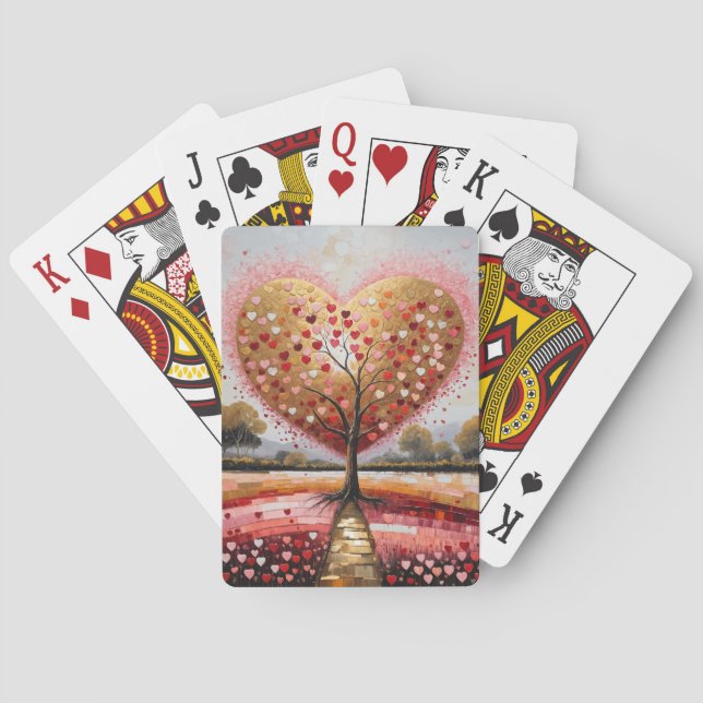 Pfad zum Herzen Spielkarten (Rückseite)