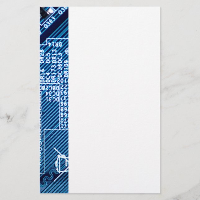 Pfade auf einer Computerplatte Briefpapier (Vorderseite)
