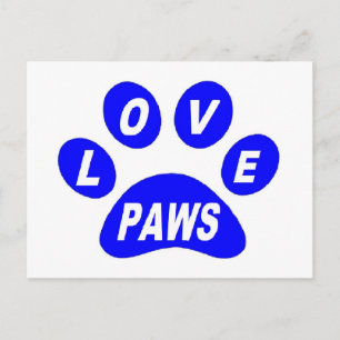 Pfade der Liebe nach der Karte auf Paws Blue