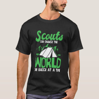 Pfadfinder-Abzeichen Uniform Natur Wildnis Pfadfin T-Shirt