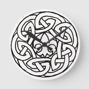 Pfadfinder-Knotenuhr Runde Wanduhr