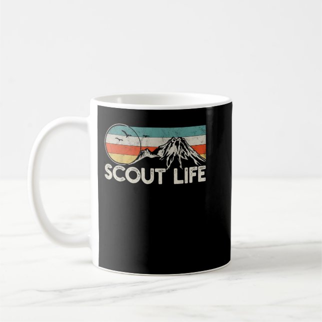 Pfadfinder Leben Kaffeetasse (Links)