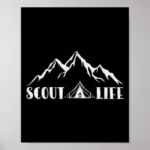 Pfadfinder Leben Pfadfinder Liebhaber Wandern Camp Poster