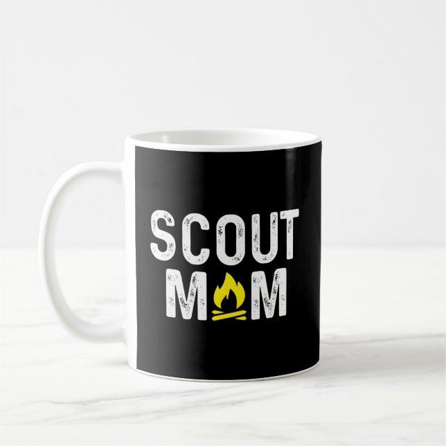 Pfadfinder-Mama scout Mutter Pfadfinder Kaffeetasse (Links)