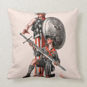 Pfadfinder und Freiheit Kissen