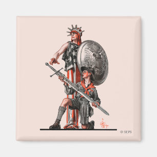 Pfadfinder und Freiheit Magnet