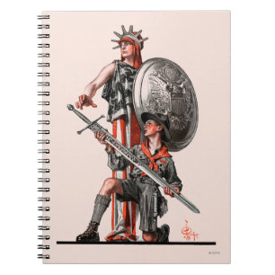 Pfadfinder und Freiheit Notizblock