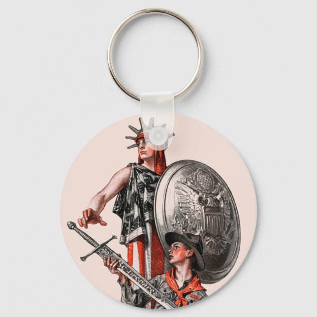 Pfadfinder und Freiheit Schlüsselanhänger (Vorderseite)