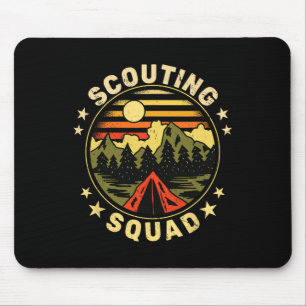 Pfadfindertrupp Vintage Pfadfinder Camping Jungen Mousepad