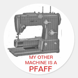 PFAFF RUNDER AUFKLEBER