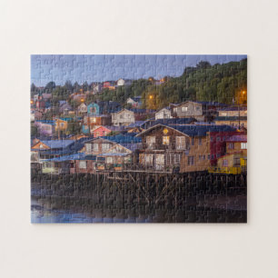 Pfahlbauten, erhöhte Ansicht Puzzle