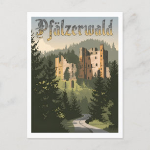Pfälzerwald Pfalzwald Deutschland vintage Postkarte