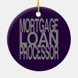 Pfandbriefdarlehen-Prozessor im hohen silbernen Keramikornament