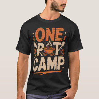 Pfanne Brutzeln Chuckwagon Gusseisen Camping T-Shirt