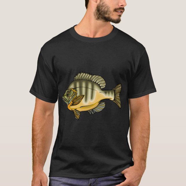 Pfannenfisch-Illustration T-Shirt (Vorderseite)
