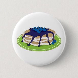 Pfannkuchen-Blaubeere Button