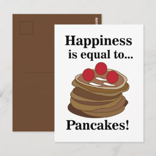 Pfannkuchen Frühstück Essen Postkarte