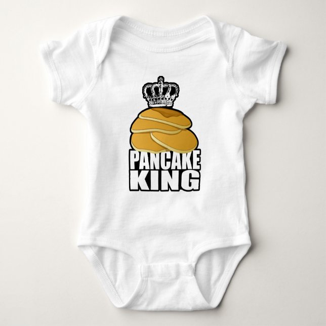 Pfannkuchen-König Baby Strampler (Vorderseite)