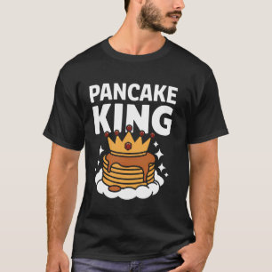 Pfannkuchen König Lustiger Frühstück Liebhaber Foo T-Shirt