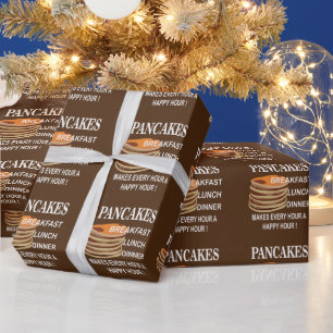 Pfannkuchen Macht Jede Stunde Zu Einer Glücklichen Geschenkpapier