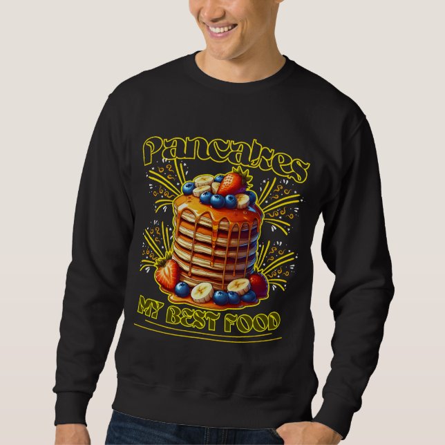 Pfannkuchen mein bestes Essen Sweatshirt (Vorderseite)