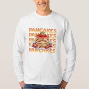 Pfannkuchen mit Erdbeeren überzogen T-Shirt