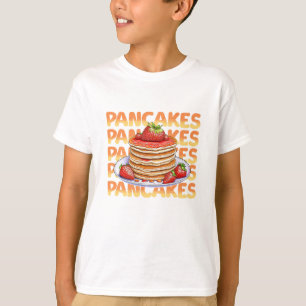 Pfannkuchen mit Erdbeeren überzogen T-Shirt