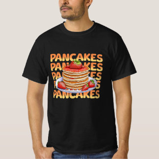 Pfannkuchen mit Erdbeeren überzogen T-Shirt