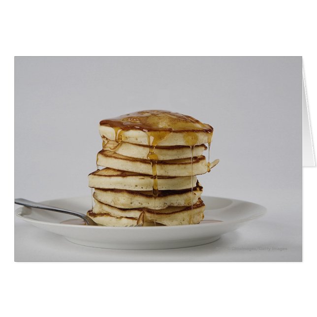 Pfannkuchen mit Sirup (Vorderseite (Horizontal))