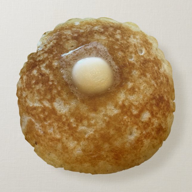 Pfannkuchen Rundes Kissen (Vorderseite)
